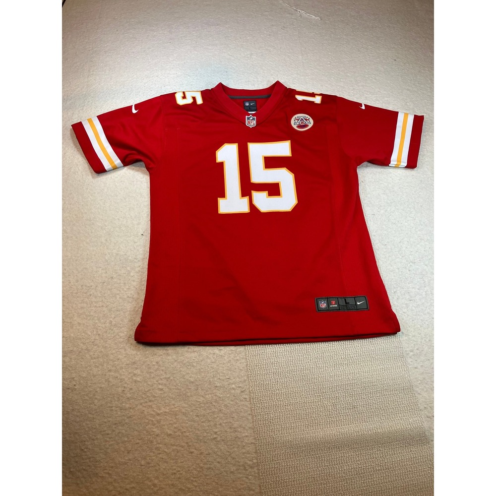Nike‎ NFL Patrick Mahomes 15 Kansas City Chiefs Red Jersey Youth Large 14/16